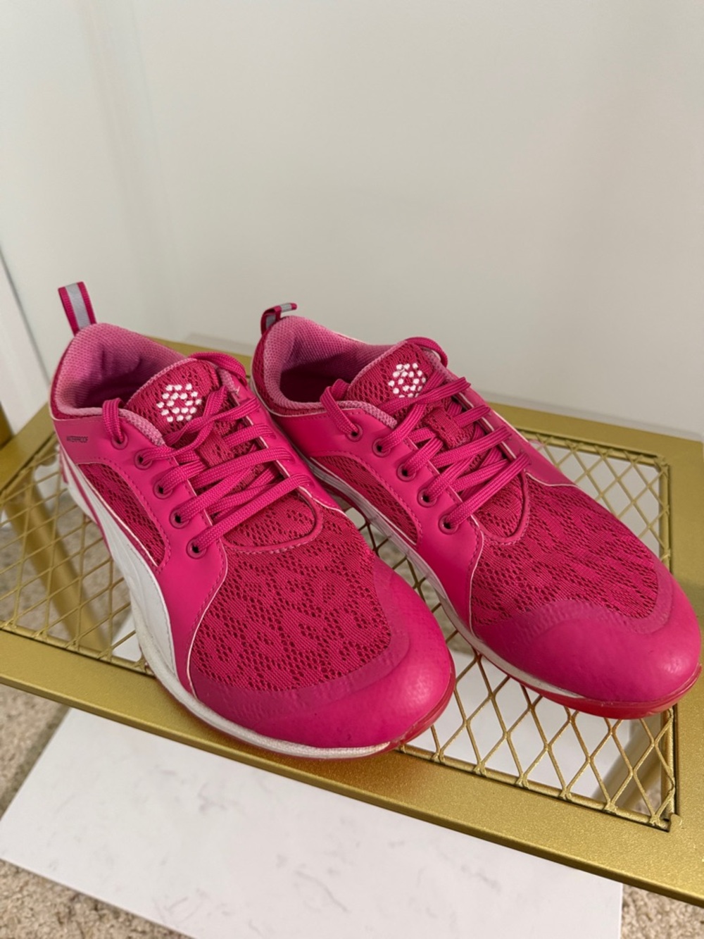 Puma Women's Hot Pink Golf Sneakers